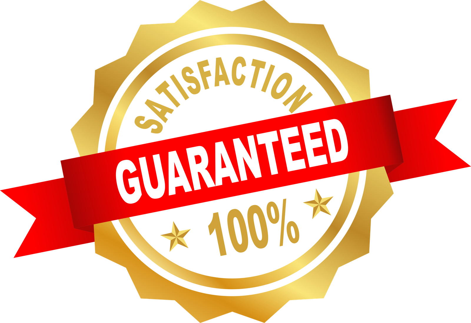 About vecteezy satisfaction guaranteed label icon symbol golden red white 24382882